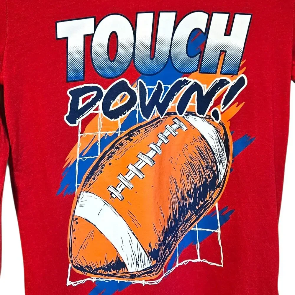 Carter’s Kids Touchdown Football Graphic Long Sleeve Shirt Red Size 8
